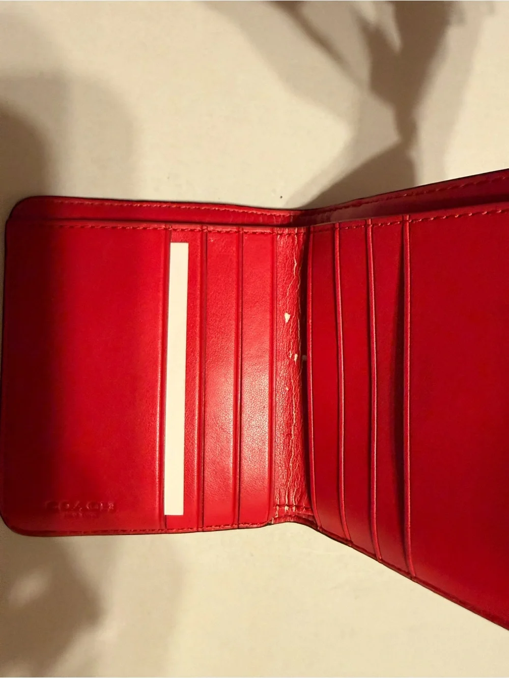 Coach Trifold Wallet in pink and Brown